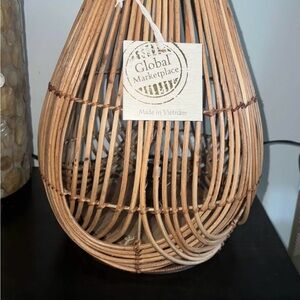 Brown Rattan Lantern